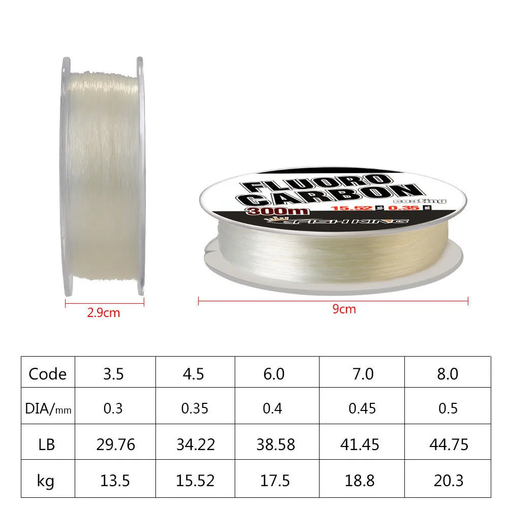 Fluorocarbon Fishing Line 300m